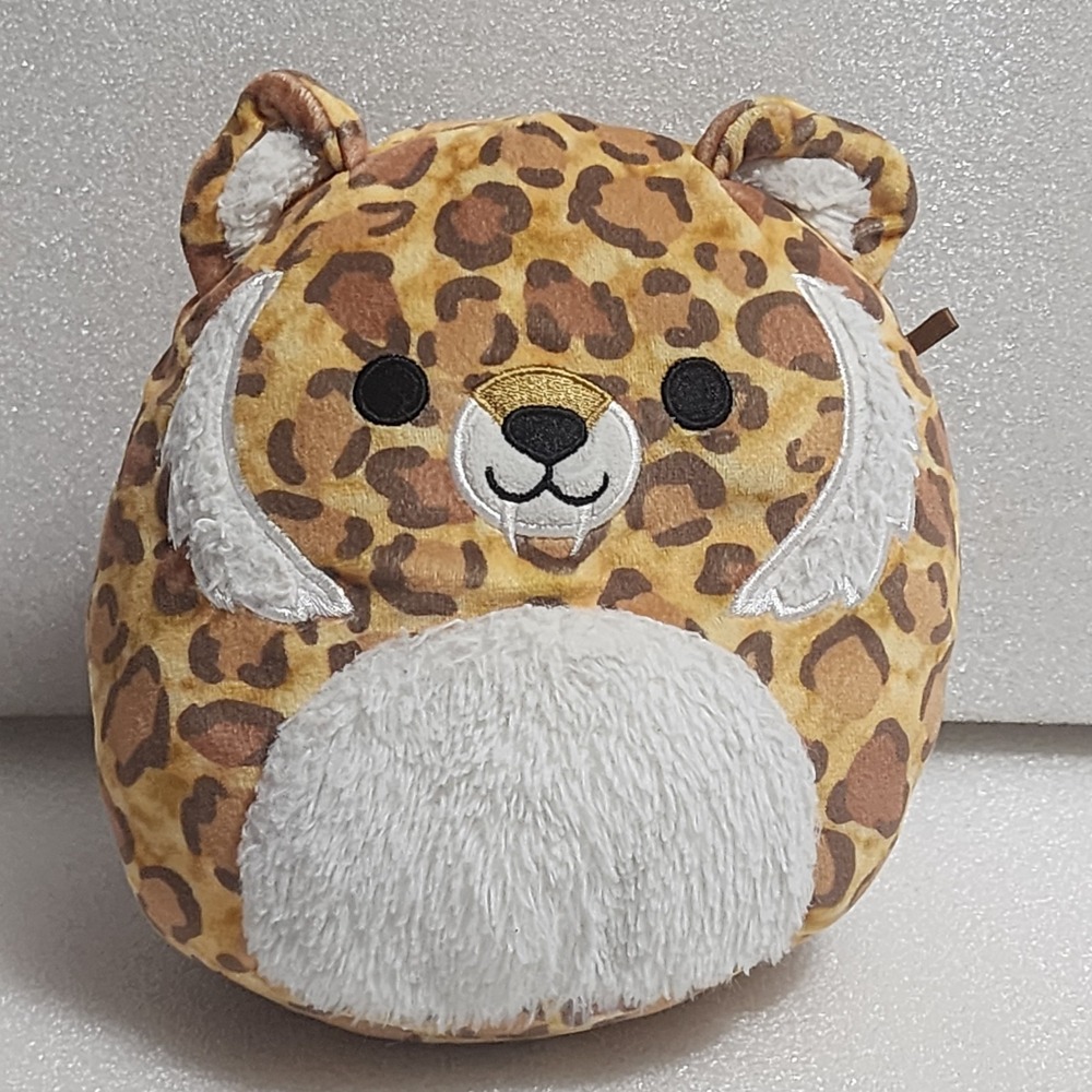 Squishmallows Kellytoy Cherie the Sabre Toothed Tiger Plush 7.5" Sabretooth